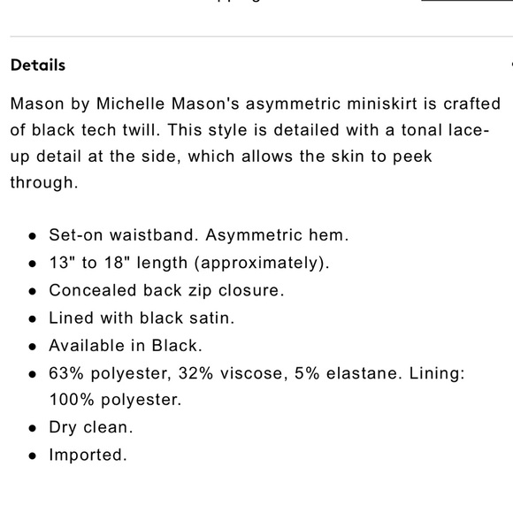 Mason by Michelle Mason mini skirt - Picture 3 of 7